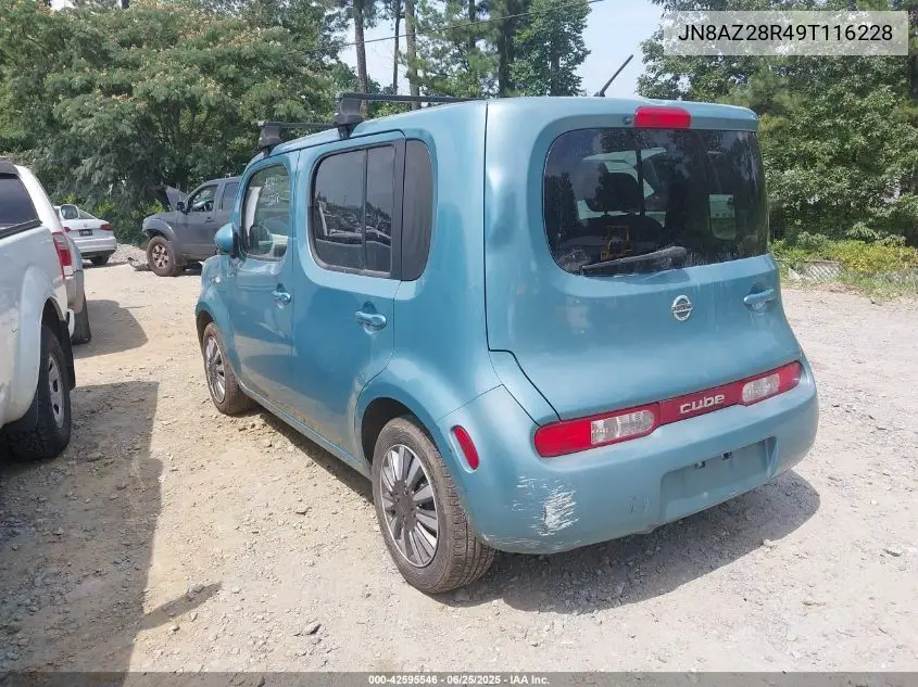 2009 Nissan Cube 1.8S VIN: JN8AZ28R49T116228 Lot: 42595546