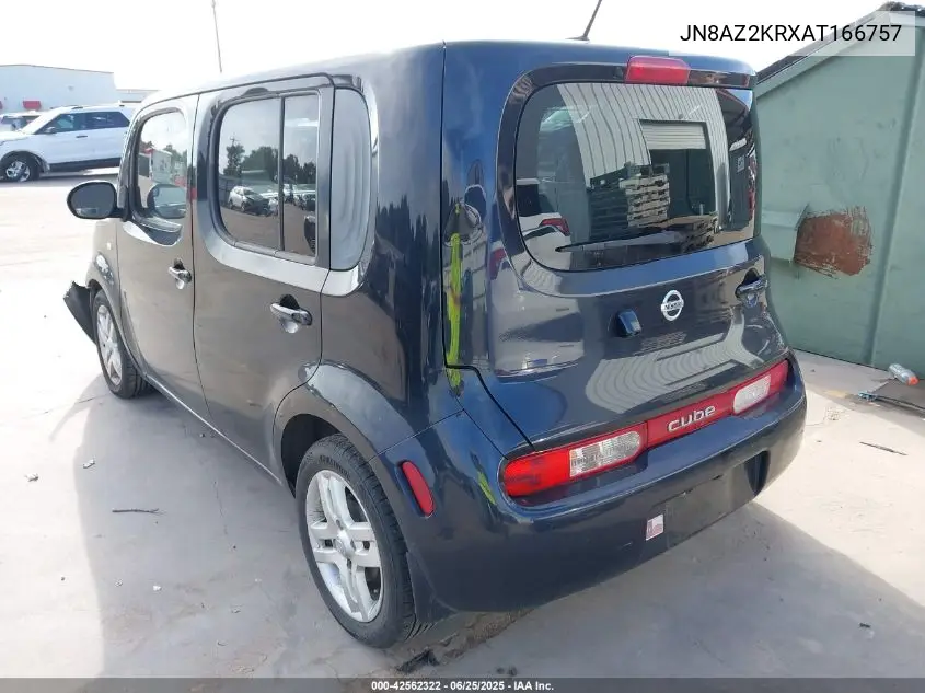2010 Nissan Cube 1.8Sl VIN: JN8AZ2KRXAT166757 Lot: 42562322