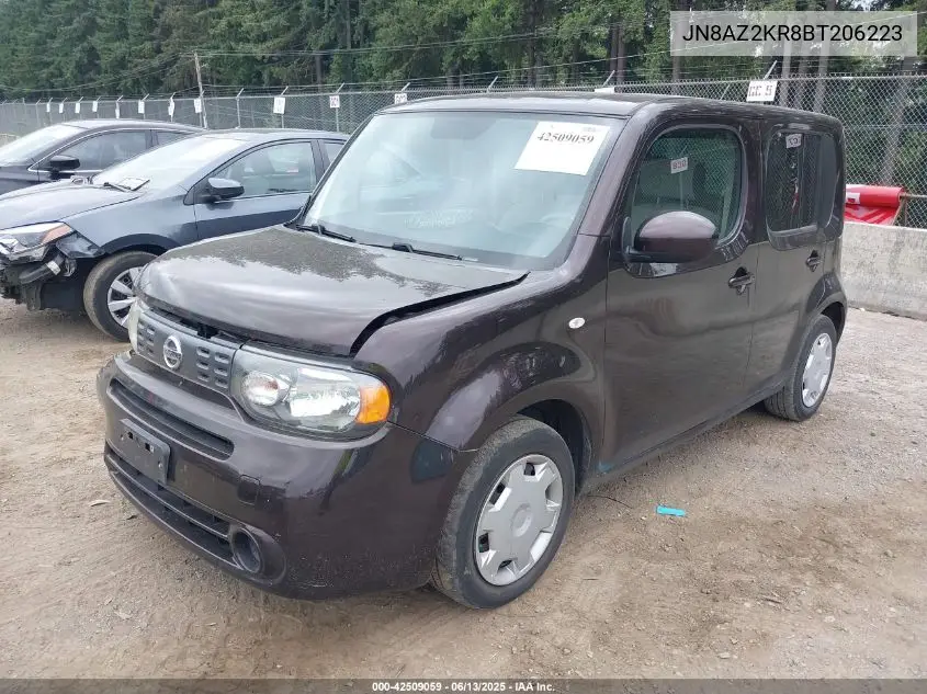 2011 Nissan Cube 1.8S VIN: JN8AZ2KR8BT206223 Lot: 42509059