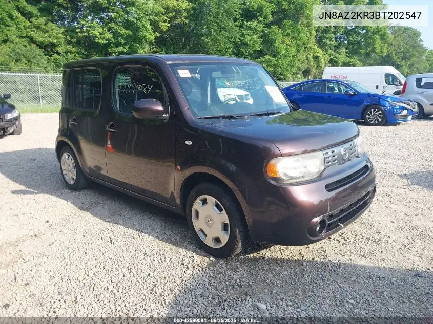 2011 Nissan Cube S/Sl/Krom VIN: JN8AZ2KR3BT202547 Lot: 42590084