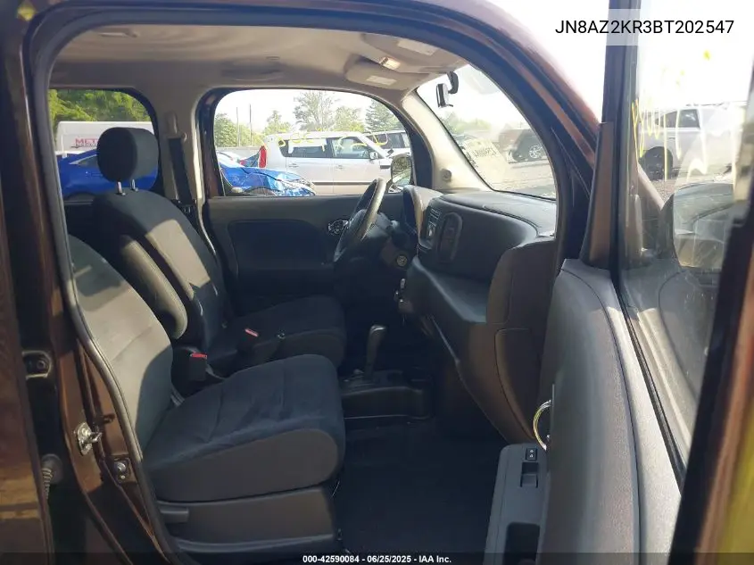 2011 Nissan Cube S/Sl/Krom VIN: JN8AZ2KR3BT202547 Lot: 42590084