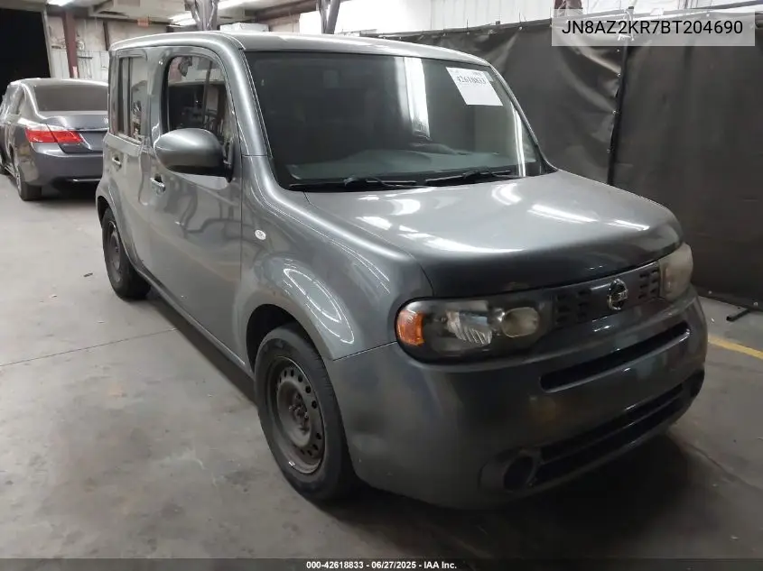 2011 Nissan Cube 1.8S VIN: JN8AZ2KR7BT204690 Lot: 42618833