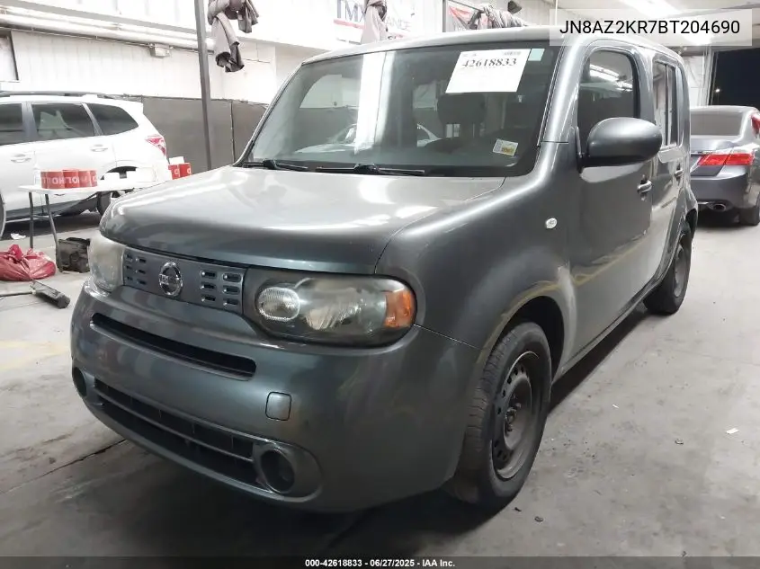 2011 Nissan Cube 1.8S VIN: JN8AZ2KR7BT204690 Lot: 42618833
