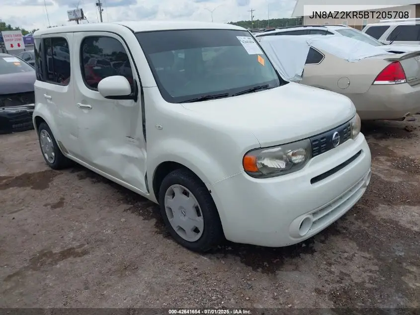 2011 Nissan Cube 1.8S VIN: JN8AZ2KR5BT205708 Lot: 42641654