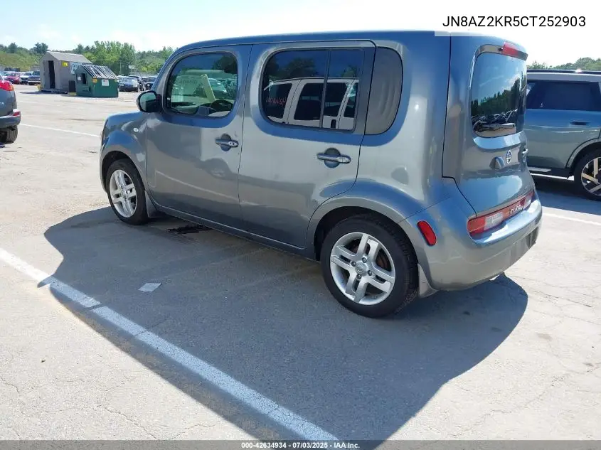 2012 Nissan Cube 1.8 Sl VIN: JN8AZ2KR5CT252903 Lot: 42634934