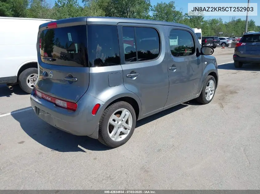 2012 Nissan Cube 1.8 Sl VIN: JN8AZ2KR5CT252903 Lot: 42634934