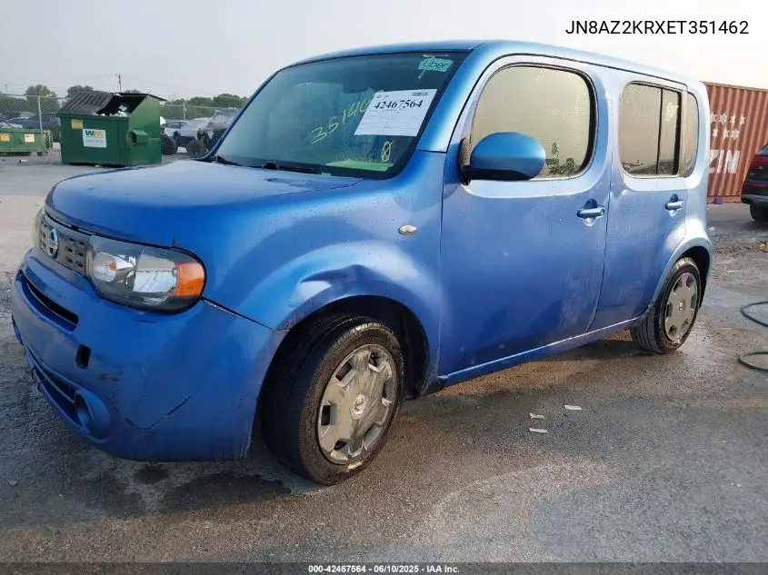 2014 Nissan Cube 1.8 S VIN: JN8AZ2KRXET351462 Lot: 42467564