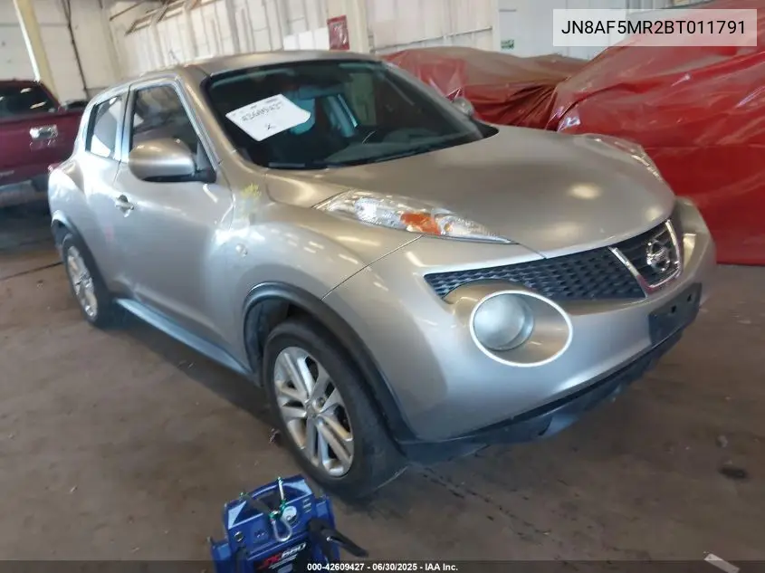 2011 Nissan Juke Sv VIN: JN8AF5MR2BT011791 Lot: 42609427