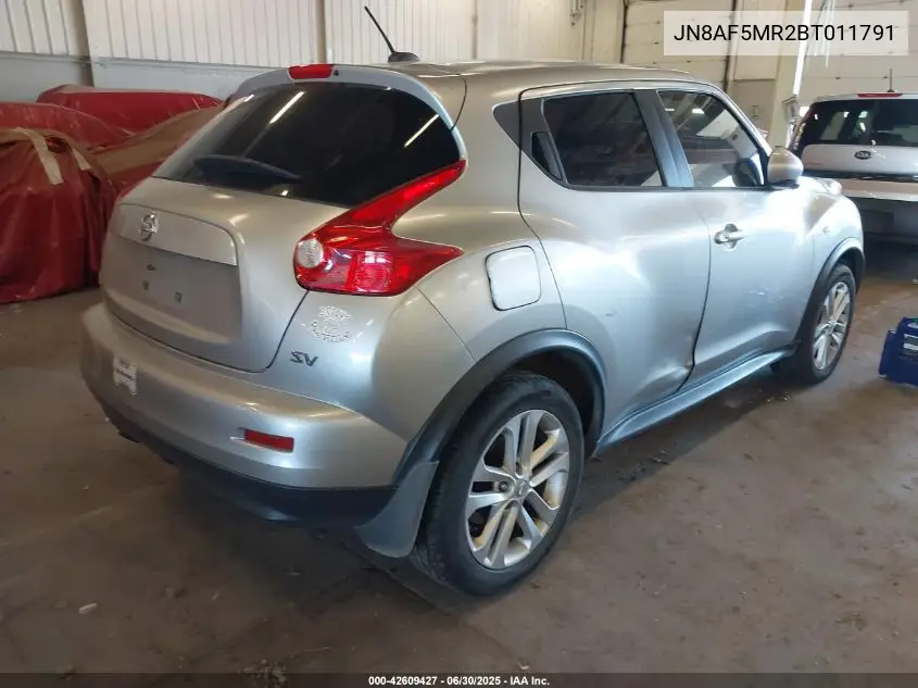 2011 Nissan Juke Sv VIN: JN8AF5MR2BT011791 Lot: 42609427