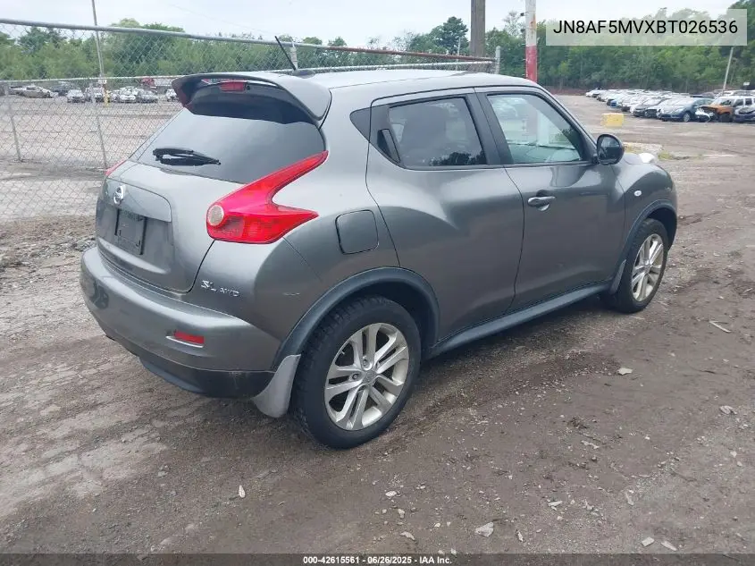 2011 Nissan Juke Sl VIN: JN8AF5MVXBT026536 Lot: 42615561