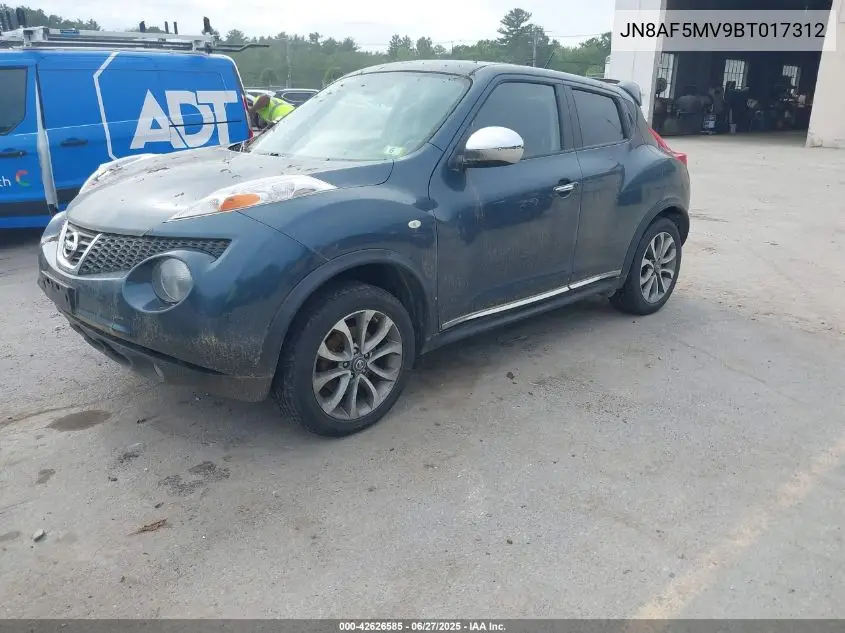 2011 Nissan Juke Sl VIN: JN8AF5MV9BT017312 Lot: 42626585