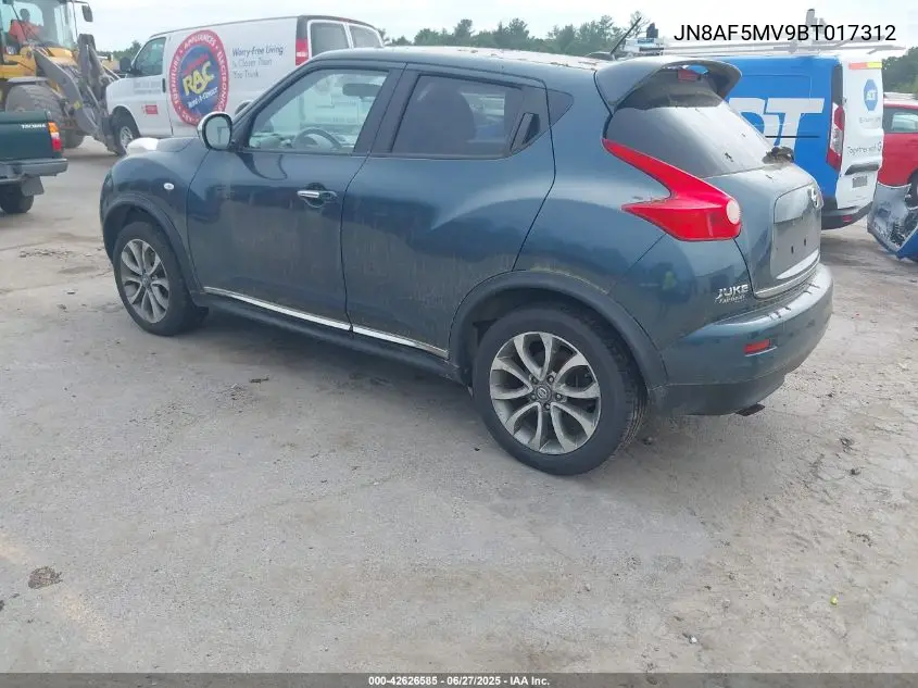 2011 Nissan Juke Sl VIN: JN8AF5MV9BT017312 Lot: 42626585