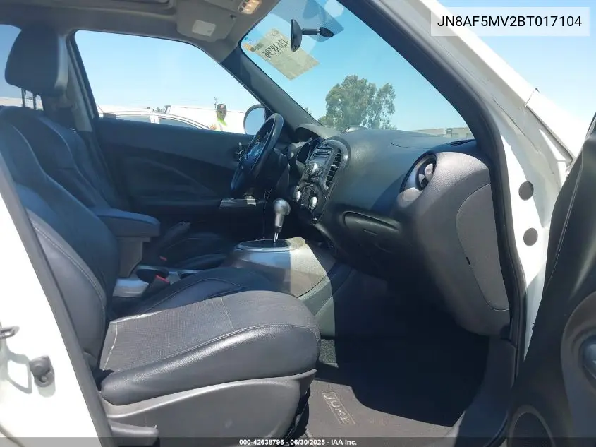 2011 Nissan Juke Sv VIN: JN8AF5MV2BT017104 Lot: 42638796