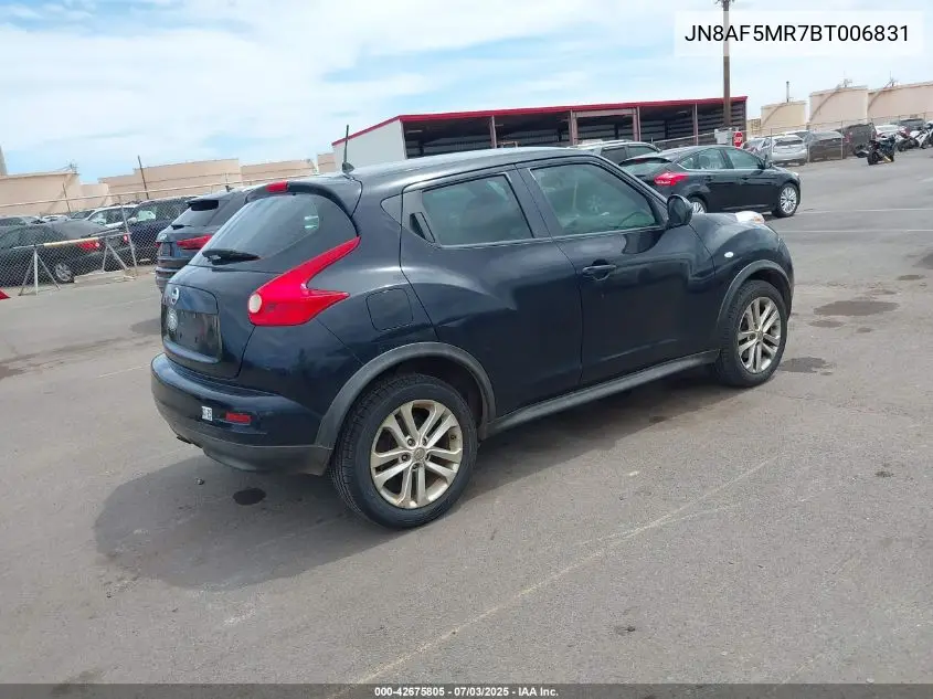 2011 Nissan Juke S VIN: JN8AF5MR7BT006831 Lot: 42675805