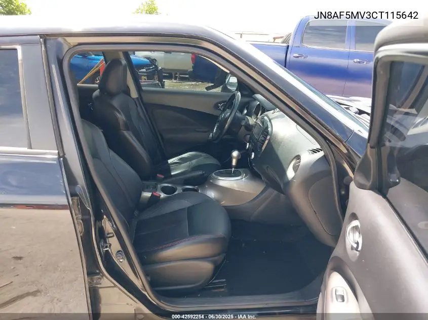 2012 Nissan Juke Sl VIN: JN8AF5MV3CT115642 Lot: 42592254