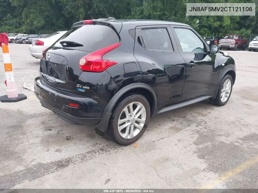 2012 Nissan Juke Sv VIN: JN8AF5MV2CT121108 Lot: 42618933