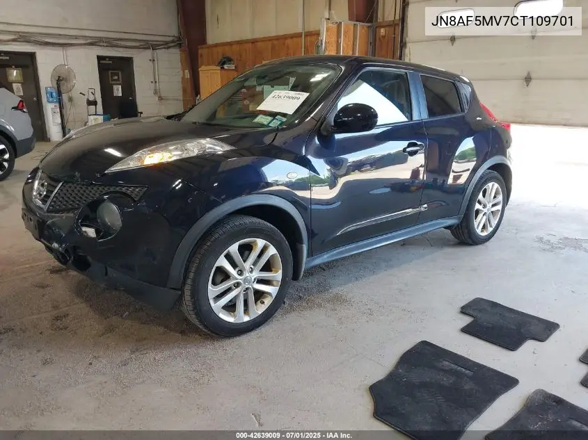 2012 Nissan Juke Sv VIN: JN8AF5MV7CT109701 Lot: 42639009