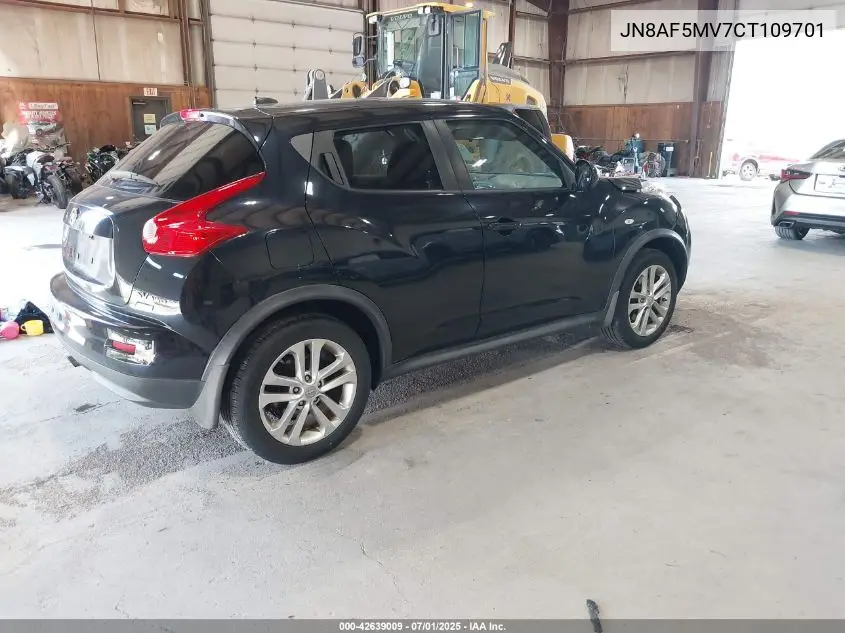 2012 Nissan Juke Sv VIN: JN8AF5MV7CT109701 Lot: 42639009