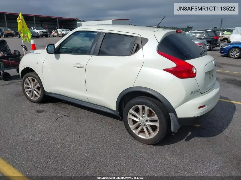 2012 Nissan Juke Sl VIN: JN8AF5MR1CT113522 Lot: 42639490