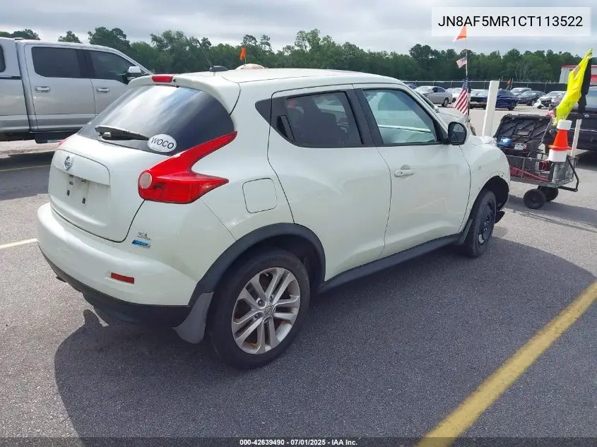 2012 Nissan Juke Sl VIN: JN8AF5MR1CT113522 Lot: 42639490