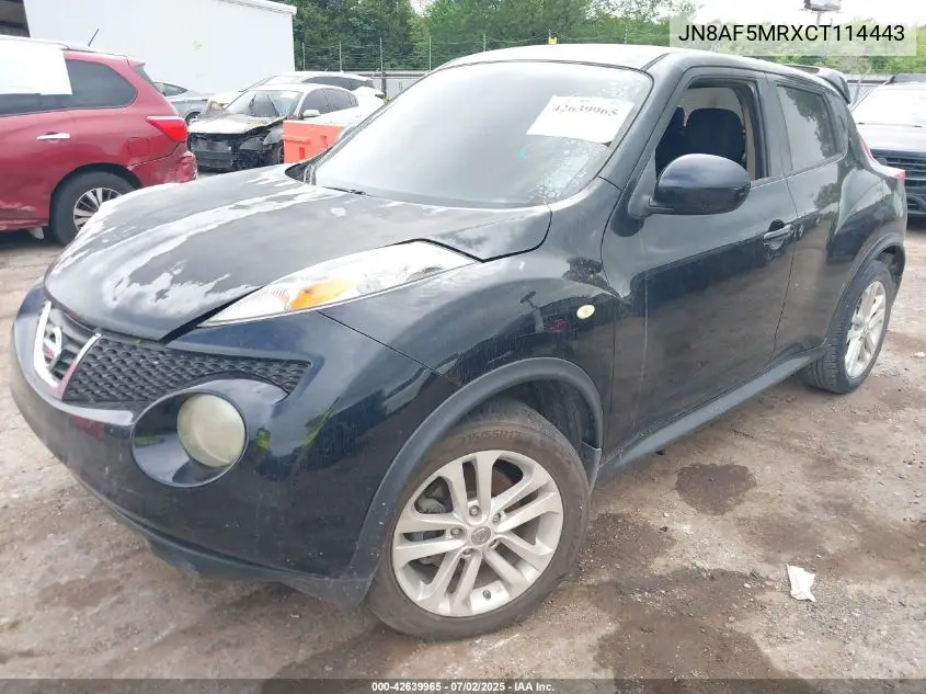2012 Nissan Juke Sl VIN: JN8AF5MRXCT114443 Lot: 42639965