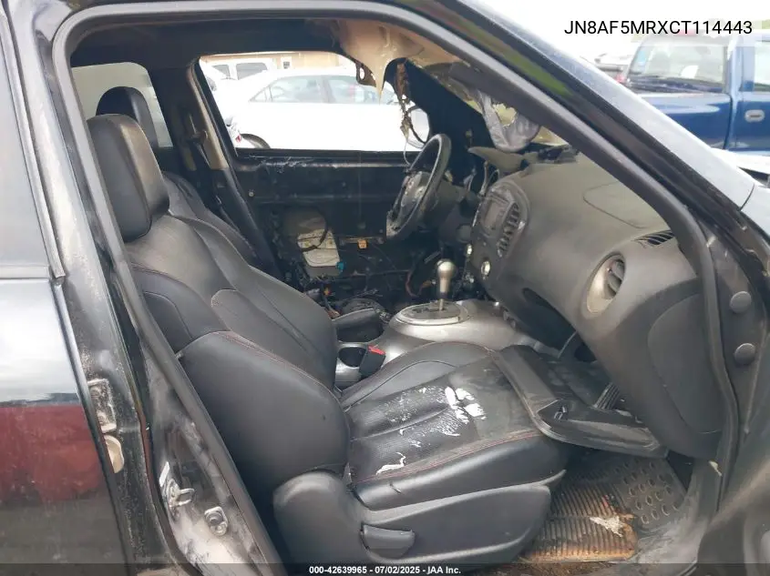 2012 Nissan Juke Sl VIN: JN8AF5MRXCT114443 Lot: 42639965
