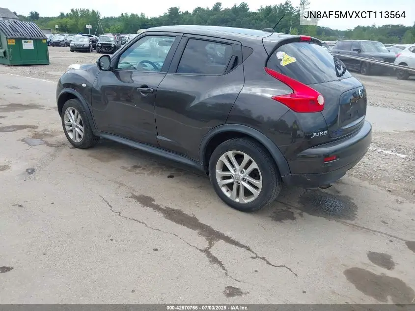 2012 Nissan Juke Sv VIN: JN8AF5MVXCT113564 Lot: 42670766