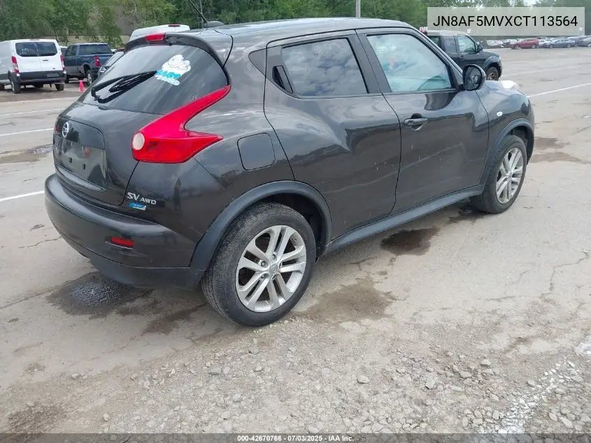 2012 Nissan Juke Sv VIN: JN8AF5MVXCT113564 Lot: 42670766