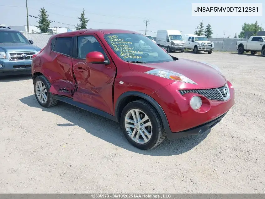 2013 Nissan Juke S/Sv/Sl VIN: JN8AF5MV0DT212881 Lot: 12335973
