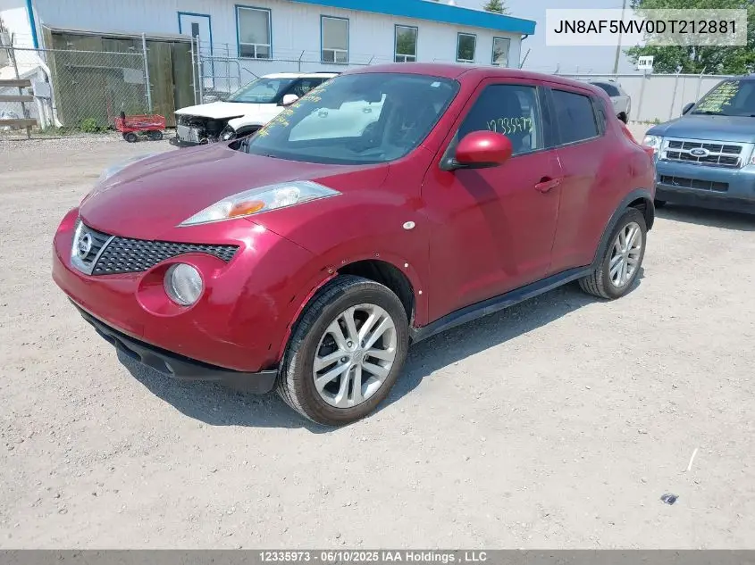2013 Nissan Juke S/Sv/Sl VIN: JN8AF5MV0DT212881 Lot: 12335973