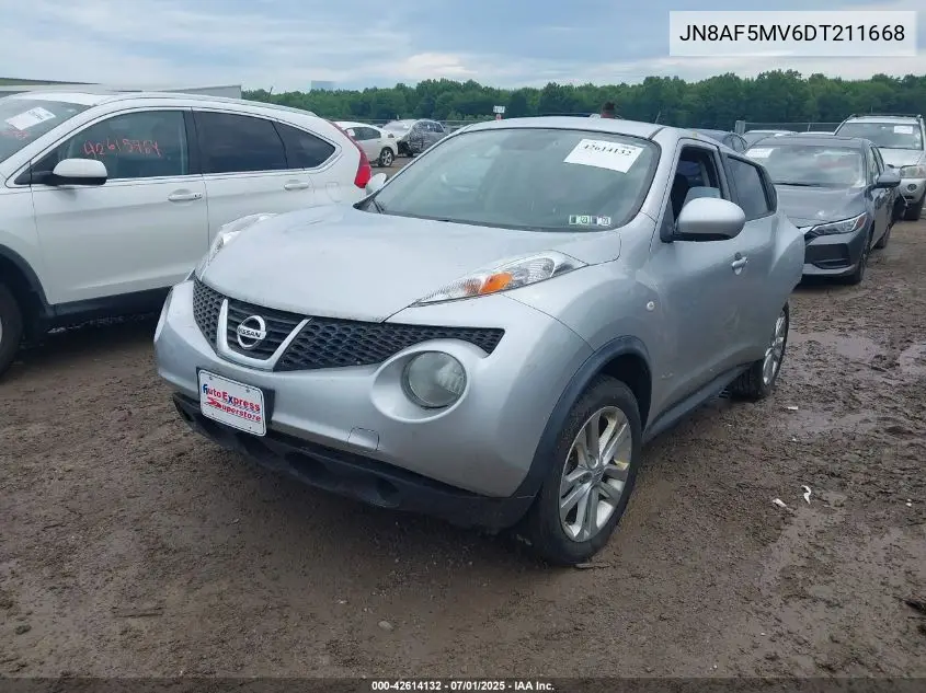 2013 Nissan Juke Sv VIN: JN8AF5MV6DT211668 Lot: 42614132