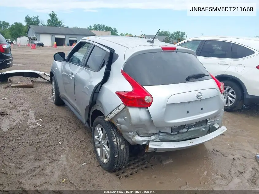 2013 Nissan Juke Sv VIN: JN8AF5MV6DT211668 Lot: 42614132
