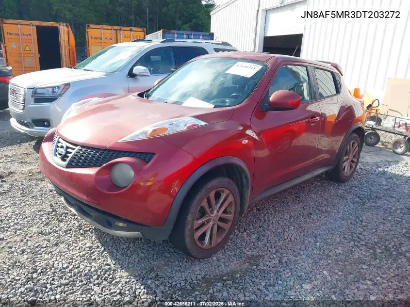 2013 Nissan Juke Sv VIN: JN8AF5MR3DT203272 Lot: 42656211