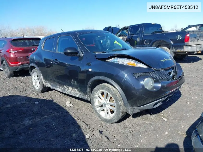 2014 Nissan Juke S/Sv/Sl/Nismo VIN: JN8AF5MR6ET453512 Lot: 12268875