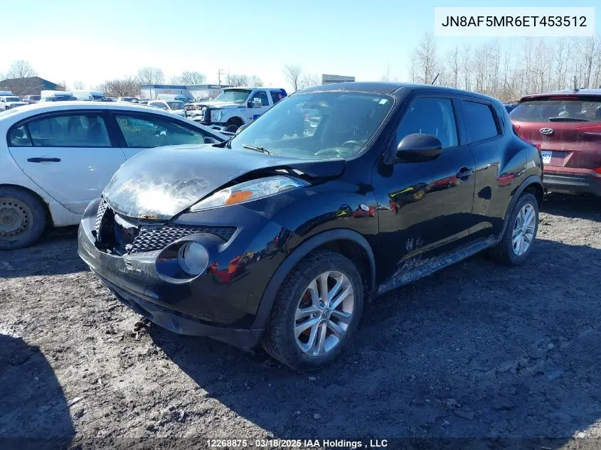 2014 Nissan Juke S/Sv/Sl/Nismo VIN: JN8AF5MR6ET453512 Lot: 12268875