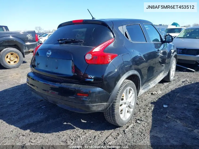 2014 Nissan Juke S/Sv/Sl/Nismo VIN: JN8AF5MR6ET453512 Lot: 12268875