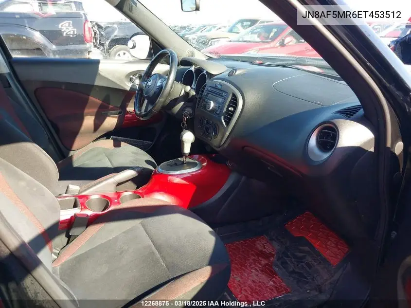 2014 Nissan Juke S/Sv/Sl/Nismo VIN: JN8AF5MR6ET453512 Lot: 12268875