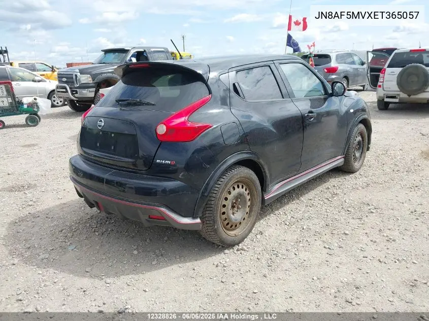 2014 Nissan Juke VIN: JN8AF5MVXET365057 Lot: 12328826
