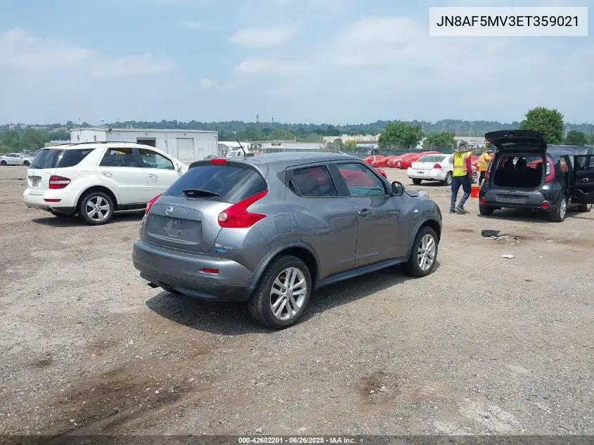 2014 Nissan Juke Sv VIN: JN8AF5MV3ET359021 Lot: 42602201