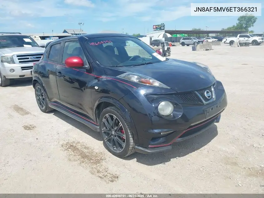 2014 Nissan Juke Nismo VIN: JN8AF5MV6ET366321 Lot: 42608751