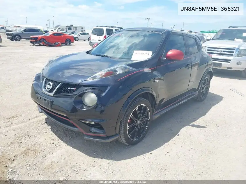 2014 Nissan Juke Nismo VIN: JN8AF5MV6ET366321 Lot: 42608751