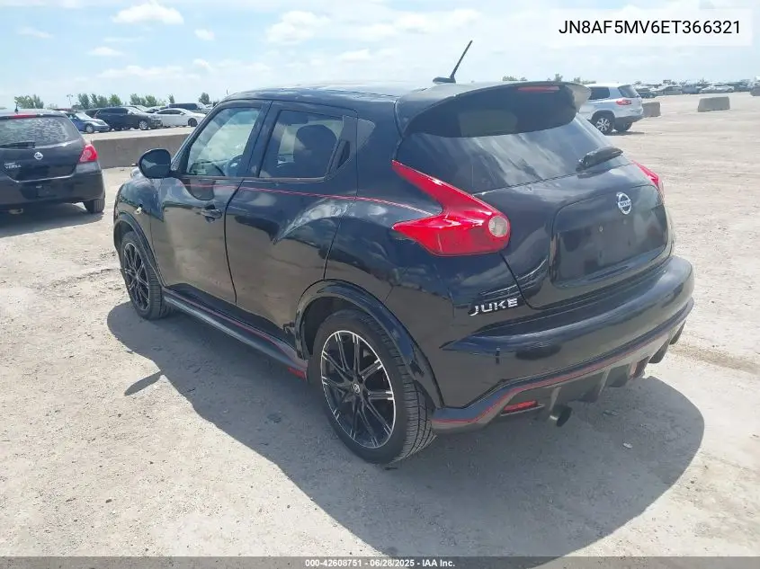 2014 Nissan Juke Nismo VIN: JN8AF5MV6ET366321 Lot: 42608751