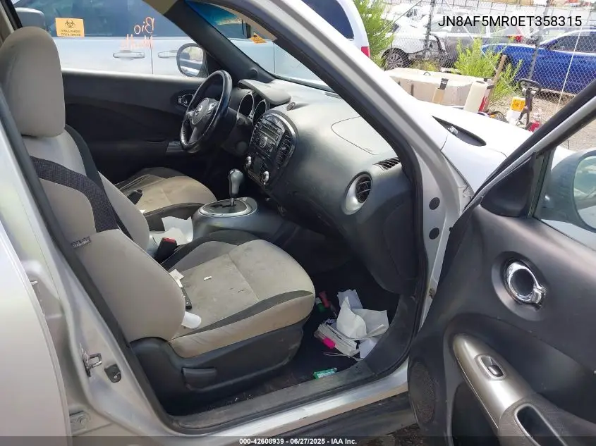 2014 Nissan Juke S/Sv/Sl/Nismo VIN: JN8AF5MR0ET358315 Lot: 42608939
