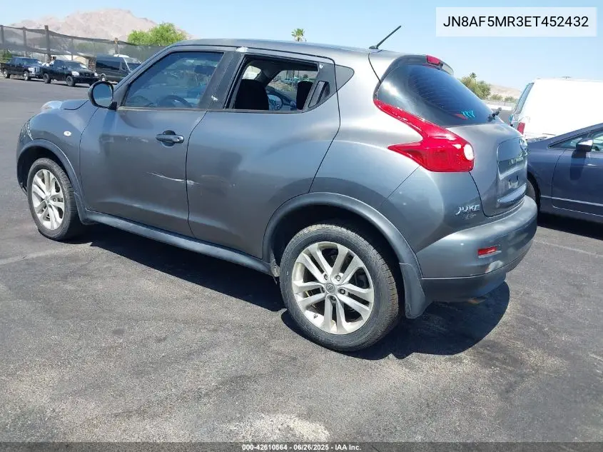 2014 Nissan Juke S VIN: JN8AF5MR3ET452432 Lot: 42610564