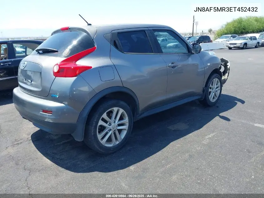 2014 Nissan Juke S VIN: JN8AF5MR3ET452432 Lot: 42610564
