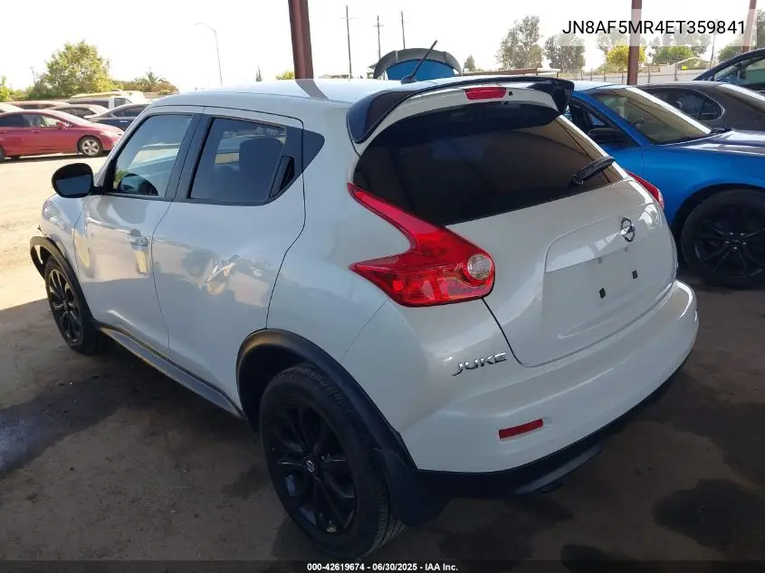 2014 Nissan Juke S VIN: JN8AF5MR4ET359841 Lot: 42619674