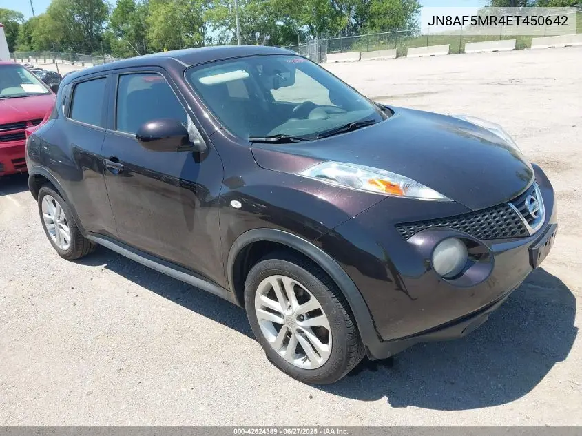 2014 Nissan Juke S VIN: JN8AF5MR4ET450642 Lot: 42624389