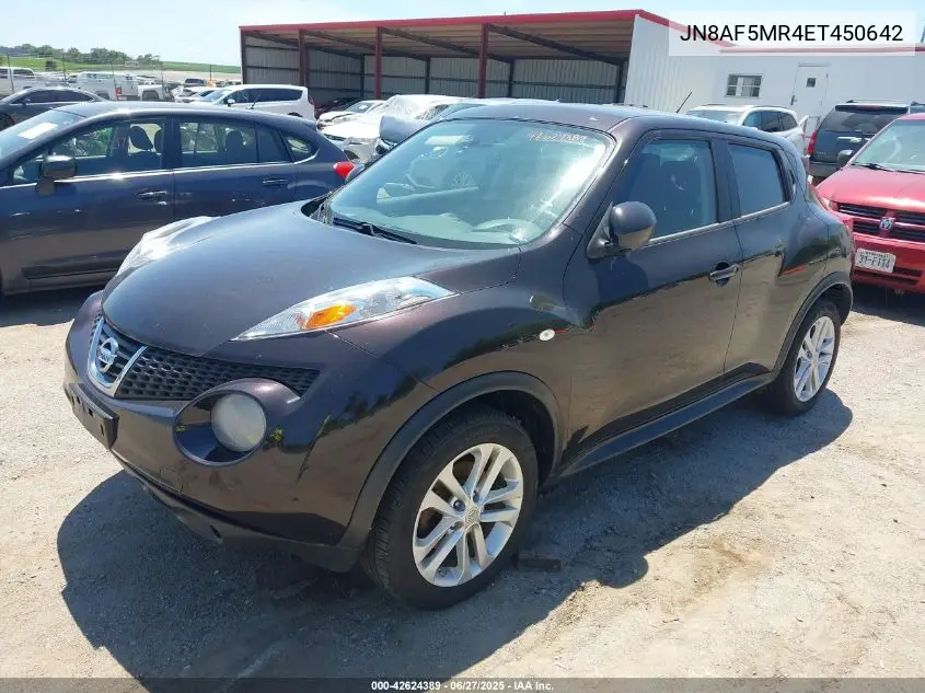 2014 Nissan Juke S VIN: JN8AF5MR4ET450642 Lot: 42624389