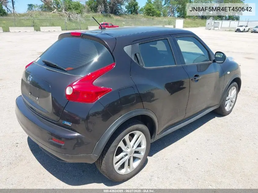 2014 Nissan Juke S VIN: JN8AF5MR4ET450642 Lot: 42624389