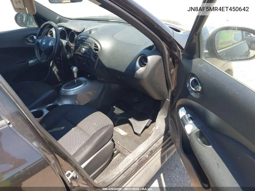 2014 Nissan Juke S VIN: JN8AF5MR4ET450642 Lot: 42624389